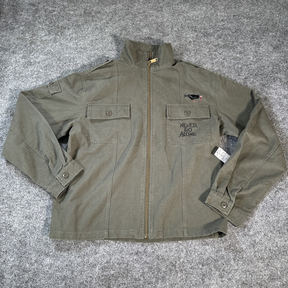 Halloween Horror Nights 2025 HHN34 Never Go Alone Raven Jacket Size S Green New